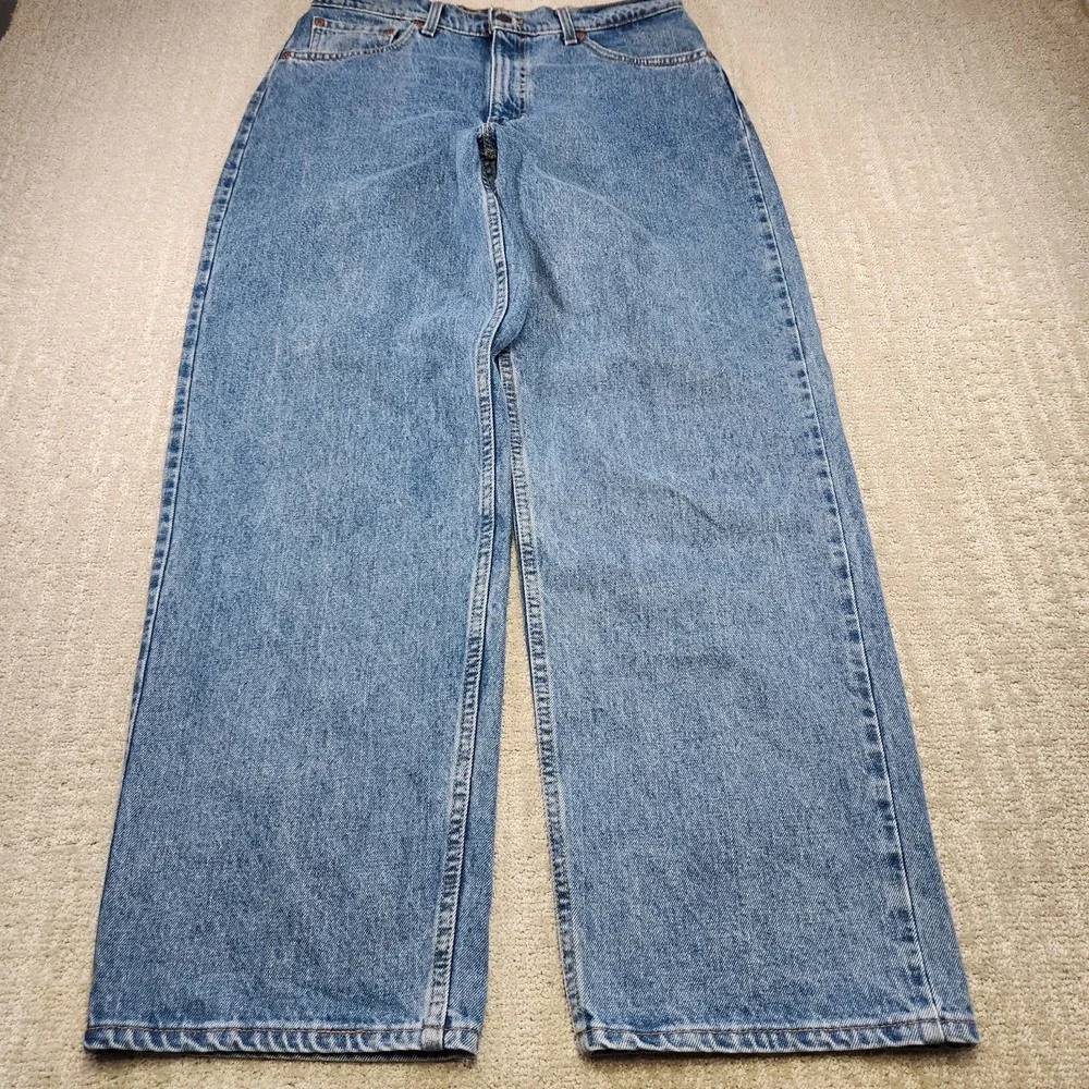 Vintage Levis 567 Jeans Men 33x32 Extra Wide Leg USA MADE Baggy 90s Denim